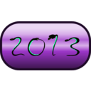 download Happy New Year 2013 clipart image with 90 hue color