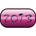 download Happy New Year 2013 clipart image with 135 hue color