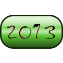 download Happy New Year 2013 clipart image with 270 hue color