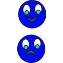 download Happy Sad clipart image with 180 hue color