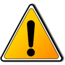 download Warning Sign clipart image with 0 hue color