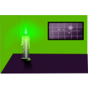 download Candle clipart image with 90 hue color