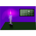 download Candle clipart image with 270 hue color