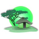 download African Hut clipart image with 90 hue color
