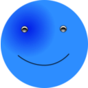 download Smiley Simple clipart image with 180 hue color