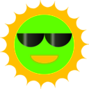 download Sun clipart image with 45 hue color