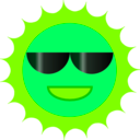 download Sun clipart image with 90 hue color
