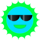 download Sun clipart image with 135 hue color