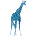 download Another Giraffe clipart image with 180 hue color