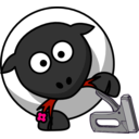 download Stapler Sheep clipart image with 270 hue color