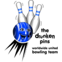 download The Drunken Pins Worldwide United Bowling Team clipart image with 225 hue color