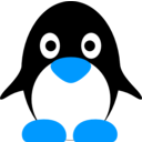 download Penguin clipart image with 180 hue color