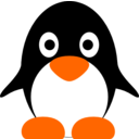 download Penguin clipart image with 0 hue color