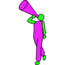 download Announcing clipart image with 90 hue color