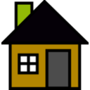 download Small House clipart image with 45 hue color