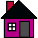 download Small House clipart image with 315 hue color