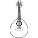 download Lute 2 clipart image with 135 hue color