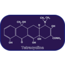 download Tetracycline Structure clipart image with 45 hue color