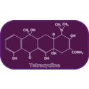 download Tetracycline Structure clipart image with 90 hue color
