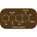 download Tetracycline Structure clipart image with 180 hue color