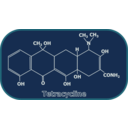 download Tetracycline Structure clipart image with 0 hue color