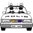 download Police Car clipart image with 45 hue color