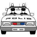 download Police Car clipart image with 0 hue color