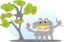 Tree With Apples And A Monster