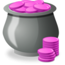 download Money Pot clipart image with 270 hue color