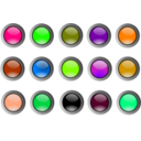 download Round Buttons clipart image with 90 hue color