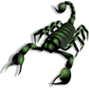 download Scorpion clipart image with 90 hue color