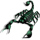 download Scorpion clipart image with 135 hue color