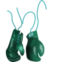 download Vintage Leather Boxing Gloves clipart image with 135 hue color
