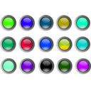 download Round Buttons clipart image with 225 hue color