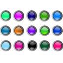 download Round Buttons clipart image with 270 hue color