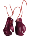 download Vintage Leather Boxing Gloves clipart image with 315 hue color