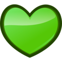 download Heart clipart image with 90 hue color