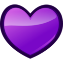 download Heart clipart image with 270 hue color