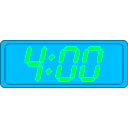 download Digital Clock clipart image with 135 hue color