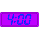 download Digital Clock clipart image with 225 hue color