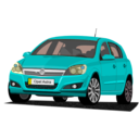 download Opel Astra clipart image with 180 hue color