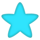 download Star clipart image with 135 hue color