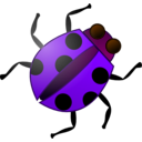 download Ladybug clipart image with 270 hue color