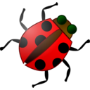 download Ladybug clipart image with 0 hue color