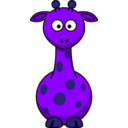 download Cartoon Giraffe clipart image with 225 hue color