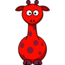 download Cartoon Giraffe clipart image with 315 hue color