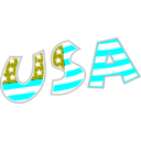 download Usa clipart image with 180 hue color