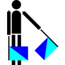 download Semaphore Golf clipart image with 180 hue color