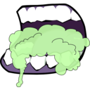 download Mouth Foaming 1 clipart image with 270 hue color