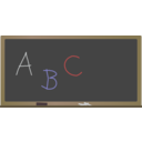 Blackboard With Letters